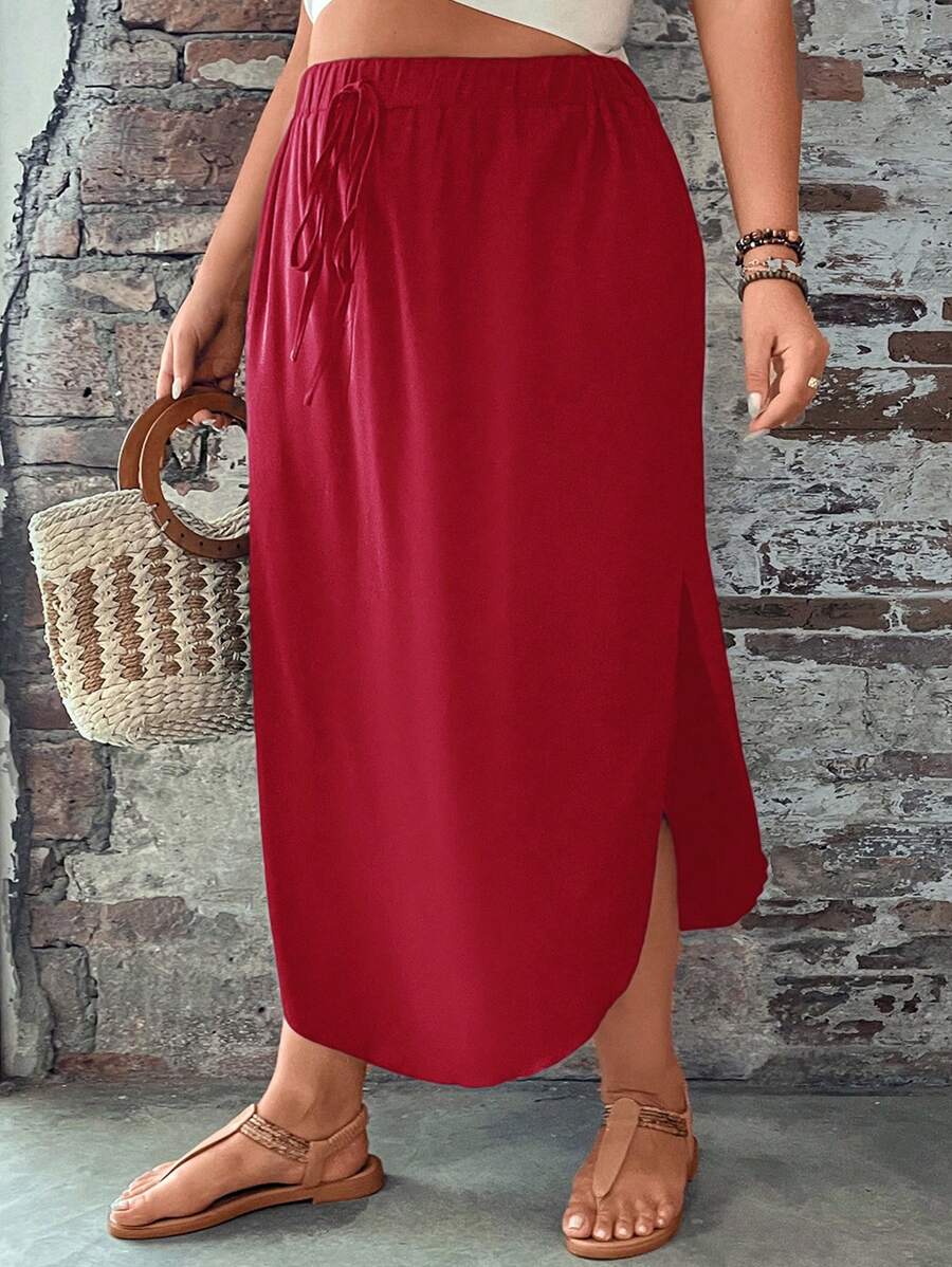 Saia Feminino com bainha curvada - Arienne