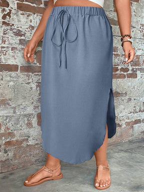 Saia Feminino com bainha curvada - Arienne