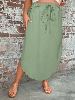 Saia Feminino com bainha curvada - Arienne