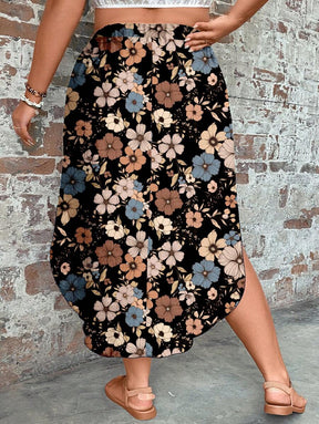 Saia Feminino com bainha curvada - Arienne