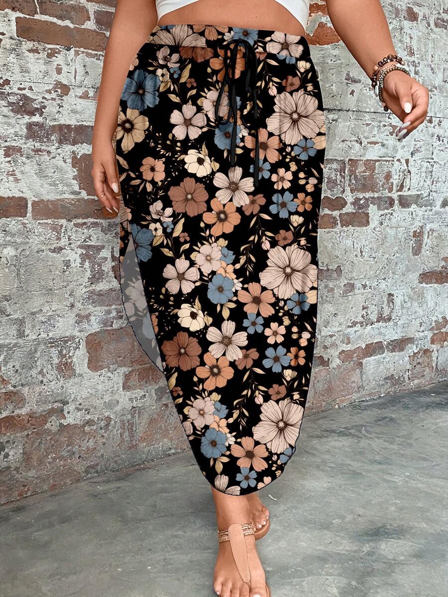 Saia Feminino com bainha curvada - Arienne