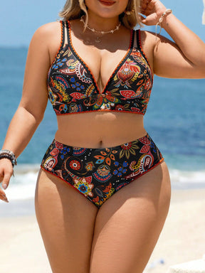 Biquini Feminino Estilo Floral