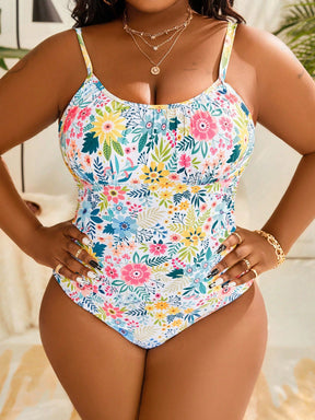 Maiô feminino com estampa floral