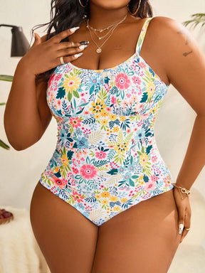 Maiô feminino com estampa floral