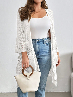 Cardigan Feminina de Praia com Efeito Vazado - Nicole