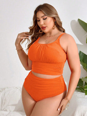Tankini Feminino Plissado