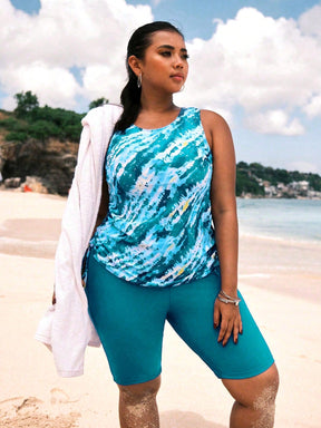 Tankini feminino com ajuste lateral